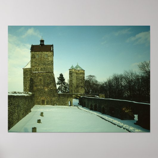 Poster Burg Stolpen, construit c.1100 (Devant)