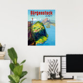 Poster Burgenstock landscape, view point, Switzerland (Bureau à domicile)