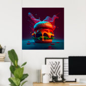 Poster Burger (Bureau à domicile)