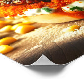 Poster Burger à vague de chaleur Oaxaca (Coin)