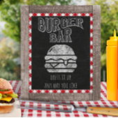 Poster Burger Bar I Do BQ Signer