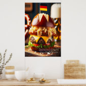 Poster Burger bavarois brat Bliss 24x36 (Cuisine)