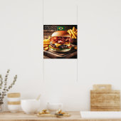Poster Burger brésilien Picanha (Cuisine)