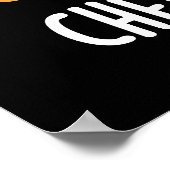 Poster Burger Cheesy Funny Food Puns Dark BG (Coin)