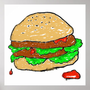 Poster Burger dégourdi