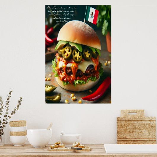 Poster Burger Fiesta Firecracker 24x36 (Cuisine)