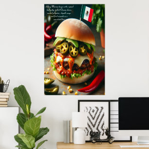 Poster Burger Fiesta Firecracker 24x36