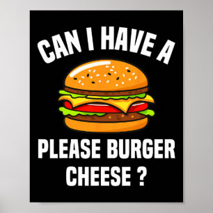 Poster Burger Fromage Hamburger Fromage Bbq Funny Sa