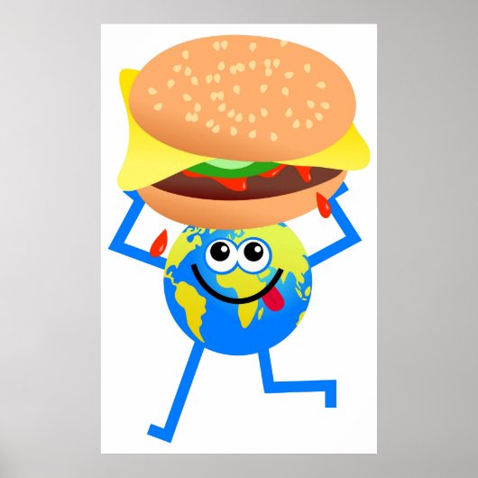 Poster Burger Globe (Devant)