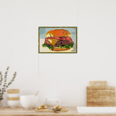 Poster Burger italien (Cuisine)