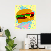 Poster Burger Mignon Délicieux (Bureau à domicile)