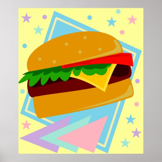 Poster Burger Mignon Délicieux (Devant)