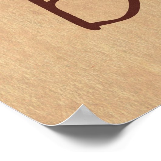 Poster Burger rétro (Coin)