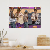 Poster Burgers cérébraux (Cuisine)