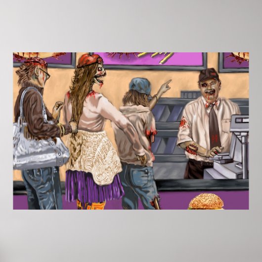 Poster Burgers cérébraux (Devant)