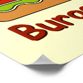 Poster Burgers et frites (Coin)