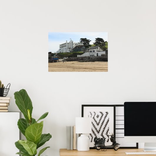 Poster Burgh Island, Devon (Bureau à domicile)