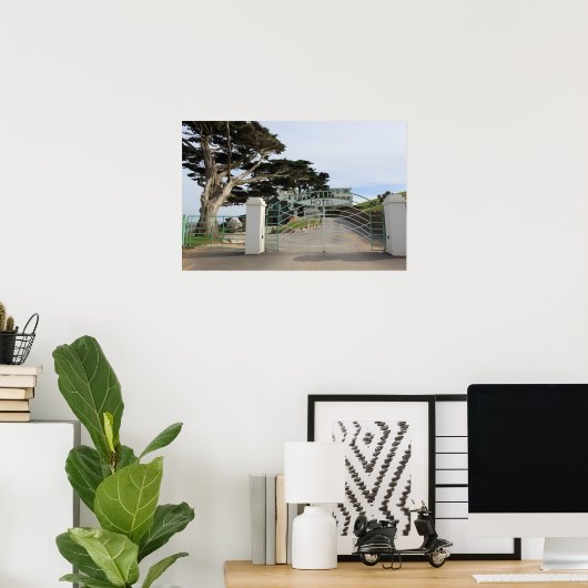 Poster Burgh Island, Devon (Bureau à domicile)