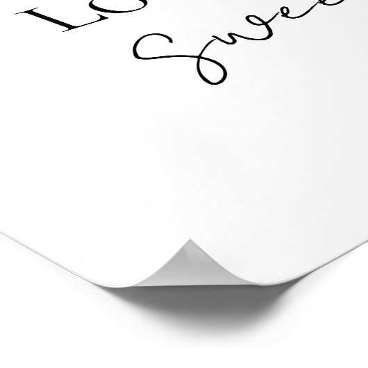 Poster Burgundy Automne Fête des mariées L'amour est doux (Coin)