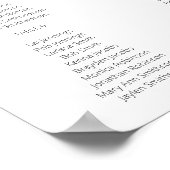 Poster Burgundy Blush Floral Seating Chart 12 Blanc (Coin)