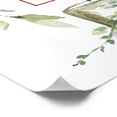 Poster Burgundy Blush Greenery Garland 160 Siège (Coin)