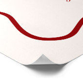 Poster Burgundy Cherry On Top Bridal Shower Welcome (Coin)