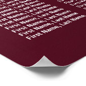 Poster Burgundy Marsala Floral Antlers (Coin)