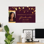 Poster Burgundy or stars photo (Bureau à domicile)