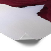 Poster Burgundy Rose 30 Table Chic Plan de table de maria (Coin)