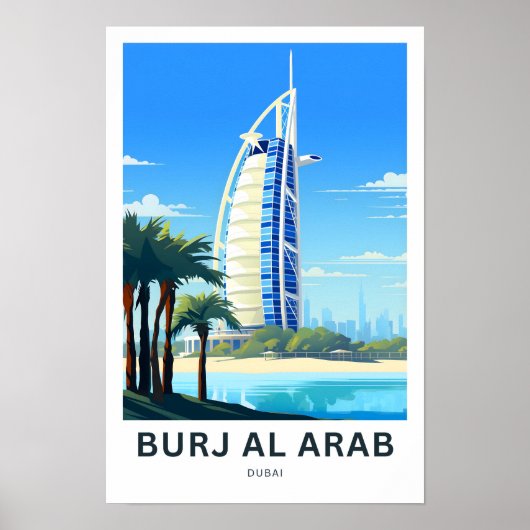 Poster Burj Al Arab Dubai (Devant)