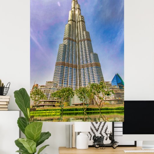 Poster Burj Khalifa (Bureau à domicile)