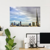 Poster Burj Khalifa, Dubaï (Bureau à domicile)