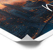 Poster Burj Khalifa Dubai Émirats arabes unis (Coin)