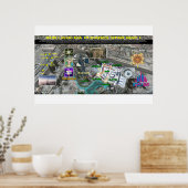 Poster Burj Khalifa Pleiades Motif 1 (Cuisine)