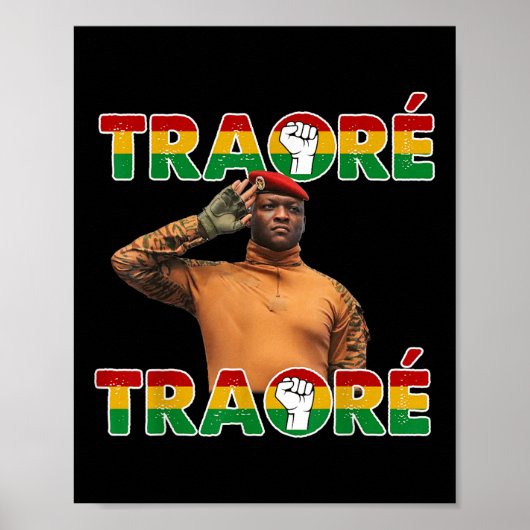 Poster Burkina Faso - Ibrahim Traoré _ Thomas Sankara (Devant)