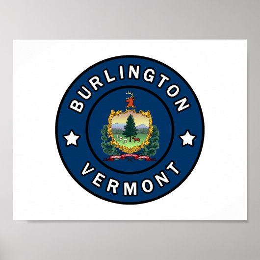 Poster Burlington Vermont (Devant)