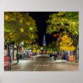 Poster Burlington, Vermont cityscape, (Devant)