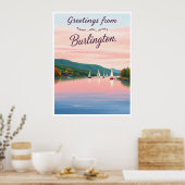 Poster Burlington, Vermont – Lake Champlain (Cuisine)