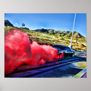 Poster Burn-out 1967 de Camaro