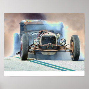 Poster Burn-out de Rod de rat