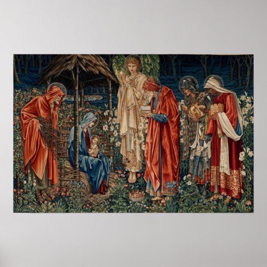 Poster Burne-Jones - Adoration des Mages (Devant)