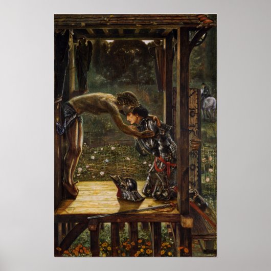Poster Burne-Jones - Chevalier Miséricordieux (Devant)