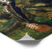 Poster Burne-Jones - Combattre St George tue Dragon (Coin)