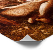 Poster Burne-Jones - Étude Pour 'Les Chevaliers Qui Dorme (Coin)