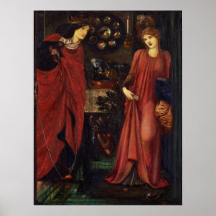 Poster Burne-Jones - Fair Rosamund Et Queen Eleanor