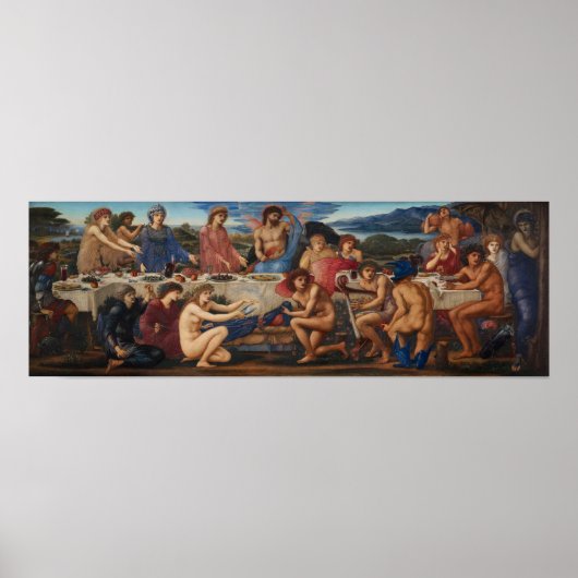 Poster Burne-Jones - Fête de Pélée (Devant)