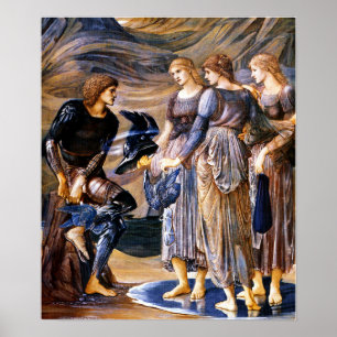 Poster Burne-Jones - Persée et Nymphes de la Mer 1877