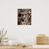 Poster Burne-Jones - Persée et Nymphes de la Mer 1877 (Cuisine)