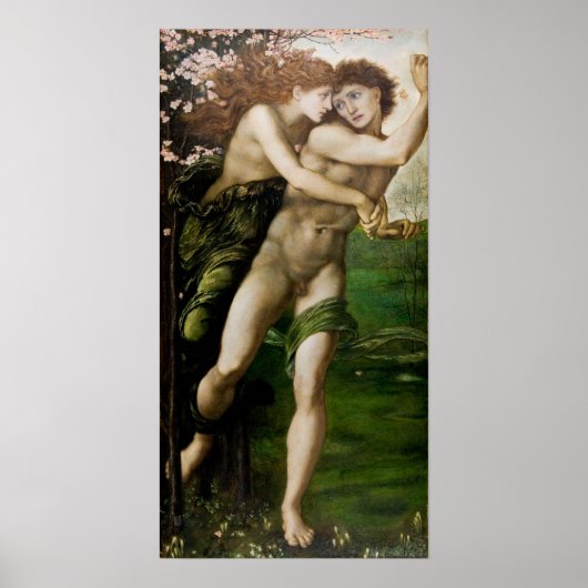 Poster Burne-Jones - Phyllis et Démophon (Devant)