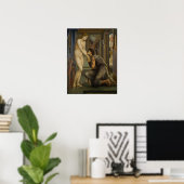 Poster Burne-Jones - Pygmalion, l'âme atteint (Bureau à domicile)